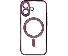 Oem Originalus iPhone 17 dėklas, suderinamas su „MagSafe“ violetine elektromagnetine plokšte.