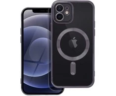 OEM dėklas, skirtas iPhone 12, Electro Mag dėklas, suderinamas su MagSafe juodas
