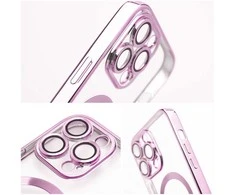 OEM dėklas, skirtas „iPhone 16 PRO Electro Mag Cover“, suderinamas su „MagSafe“, rožinis