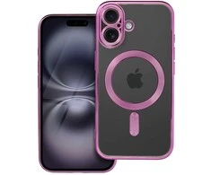 OEM dėklas, skirtas „iPhone 16 Electro Mag Cover“, suderinamas su „MagSafe“, rožinis