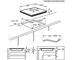 60 cm pločio indukcinė kaitlentė Electrolux EIS62453