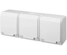 Trivietis kištukinis lizdas ELEKTRO-PLAST HERMES, IP44