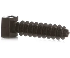 Elematic Kabelio raištelio sieninis kištukas, 10 mm, juodas