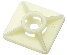 Elematic Kabelių raištelių pagrindas, lipnus, 4,8 mm, baltas