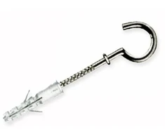 Elematic Nailoninis kaištis su varžtiniu kabliu 6x30 mm