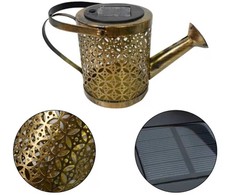 Elight dārza dekors Saules LED lampas ar ūdens kannas formu un tekoša ūdens efektu (22x15cm) Zelta