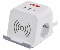 Emos EXTENSION 2 SOCKETS Baltas 2XUSB-A+C 2M