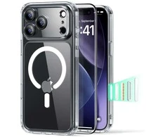 ESR Classic Hybrid MagSafe + grūdinto stiklo komplektas, skirtas iPhone 17 Pro Max – skaidrus