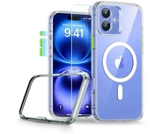 ESR Classic Pro Set Halolock MagSafe iPhone 16 dėklas – skaidrus