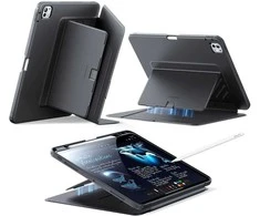 ESR Flip Hybrid Case for iPad Pro 11” 5 / 6 / 2024-2025 - Juodas