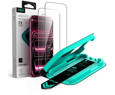 Grūdintas stiklas ESR ULTRAFIT ARMORITE TEMPERED GLASS 2-PACK iPhone 17 PRO / 18 PRO Juodas