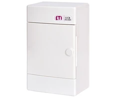 ETI Modulinis skydas ECT4PO, 4 modulių virštinkinis balt. IP40