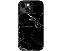 Dėklas Evelatus Armor apvalks iPhone 15 TPU + PC divslāņu pielāgots marmora juodas druka triecienizturīga izturība