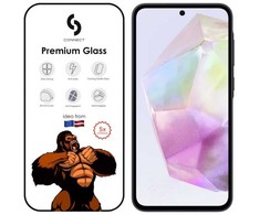 Evelatus Galaxy A55 3D Gorilla Stikla Ekrāna Aizsargs Pilna Pārklājuma Pretstatiskā