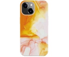 Dėklas Evelatus iPhone 15 Premium silikona lieta ar drukāto dizainu Oranža