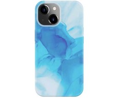 Dėklas Evelatus iPhone 15 Premium Silikona Vāks Ar Drukātu Dizainu Zilā Krāsā
