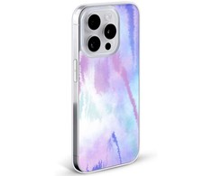 Dėklas Evelatus iPhone 15 Pro Max PC+TPU ar MagSafe pielāgota druka purpursarkanā krāsā