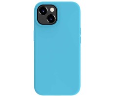 Dėklas Evelatus iPhone 15 Silikona Vāks MagSafe Mīkstā Tauste Cyan Zils