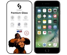 Evelatus iPhone 7/8/SE2020/SE2022 Gorilla Glass ekrāna aizsargs Pilna seguma pret statisko elektrību