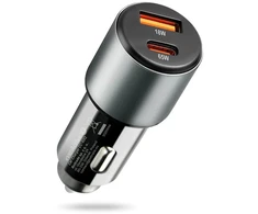 Automobilinis įkroviklis everActive CC-60Q USB QC3.0 + USB-C PD 83W