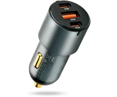 Automobilinis įkroviklis everActive CC-40Q USB QC3.0 + 2x USB-C PD 60W