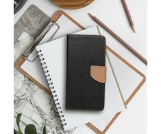 Dėklas Oem Flip case for iPhone 15 PRO Fancy Book juodas / auksinis