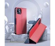 Dėklas Oem Flip case for iPhone 15 PRO MAX Fancy Book red / navy mėlynas