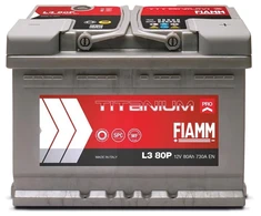 Akumuliatorius Fiamm L3 80P, 80 Ah, 730 A, 12 V