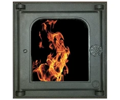 Fireplace doors Metnetus. cast iron. juodas