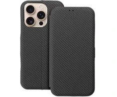 Dėklas Oem Flip case for iPhone 16 PLUS Folio Side Magnet pilka