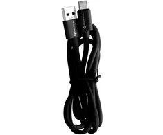 Cable USB A to USB C Forcell F-Energy QC3.0 3A Tube 1 m C398 juodas