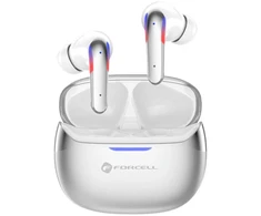 „Forcell F-Audio Pulse Pro ANC + ENC“ belaidės į ausis įdedamos TWS ausinės, sidabrinės