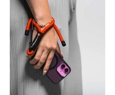 FORCELL F-DESIGN R10X40 riešo telefono virvelė su reguliuojamu ilgiu (maks. 20 cm kilpoje) raudona