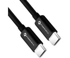 USB C į USB C laidas Forcell F-Energy QC4.0 PD 3A 60W 0,25 m C338 juodas
