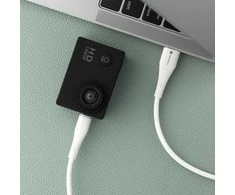 USB A į Micro USB laidas Forcell F-Energy QC3.0 2,4A 18W silikoninis 1 m C341 baltas