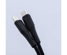 USB C laidas į USB C jungtį Forcell F-Energy QC4.0 PD 3A 60W silikoninis 1 m C344 juodas
