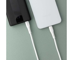 Cable USB C to USB C Forcell F-Energy QC4.0 PD 3A 60W Silicone 1 m C344 baltas