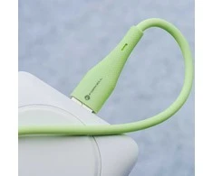 Cable USB C to Lightning Forcell F-Energy PD 3A 27W Silicone 1 m C346 žalias
