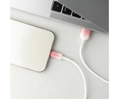 USB A tipo laidas su „Lightning“ jungtimi Forcell F-Energy 2,4A 12W gradientinis 1 m C353 baltas