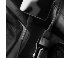 Cable USB A to USB C Forcell F-Energy QC4.0 5A 60W Carbon 1 m CB-02A juodas