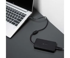 FORCELL F-ENERGY E856 universalus nešiojamojo kompiuterio įkroviklis 90W USB C + 6 adapteriai - juodas