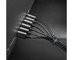 Cable USB C to Lightning Forcell F-Energy PD 3A 27W Metal 2 m C238 sidabrinis