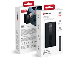 Powerbank Forcell F-Energy Energo P10K2 QC3.0 PD 3A 22,5W 10000 mAh juodas