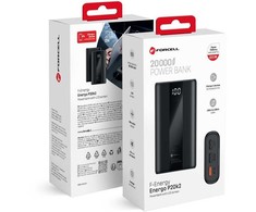 Powerbank Forcell F-Energy Energo P20K2 QC3.0 PD 3A 22,5W 20000 mAh juodas