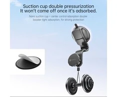 Magnetinis automobilio telefono laikiklis Forcell F-Grip MagFlex priekiniam stiklui / prietaisų skydeliui / ventiliacijos angai juodas