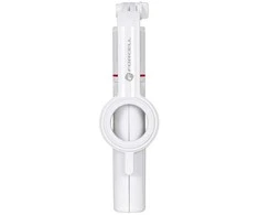 FORCELL F-GRIP MagSelfie S100M asmenukių lazda su belaidžiu nuotolinio valdymo pulteliu baltas
