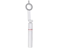FORCELL F-GRIP MagSelfie S100M asmenukių lazda su belaidžiu nuotolinio valdymo pulteliu baltas