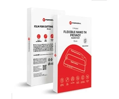 Hybrid nano glass filmas for cutting machine Forcell F-Protect Flexible NANO 7H PRIVACY 196 x 125 mm 25 pcs