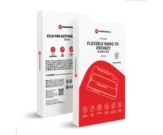 Hybrid nano glass filmas for cutting machine Forcell F-Protect Flexible NANO 7H PRIVACY 196 x 125 mm 25 pcs