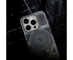 Dėklas Case for iPhone 16 PRO MAX Forcell F-Protect Levels Dual Layer 4D technology compatible with Magsafe Military Drop-Test cyber pilkas